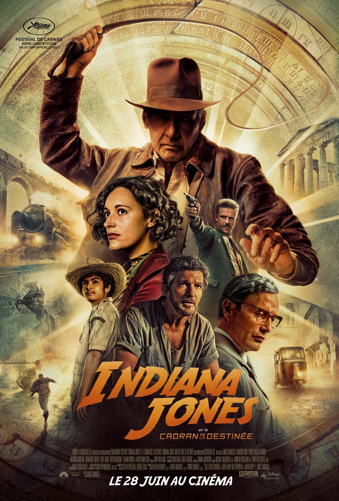 L'affiche française du film Indiana Jones et le Cadran de la destinée