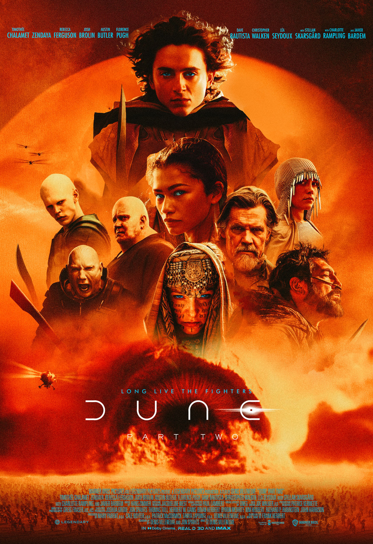 L'affiche de cinéma de Dune : Partie 2
