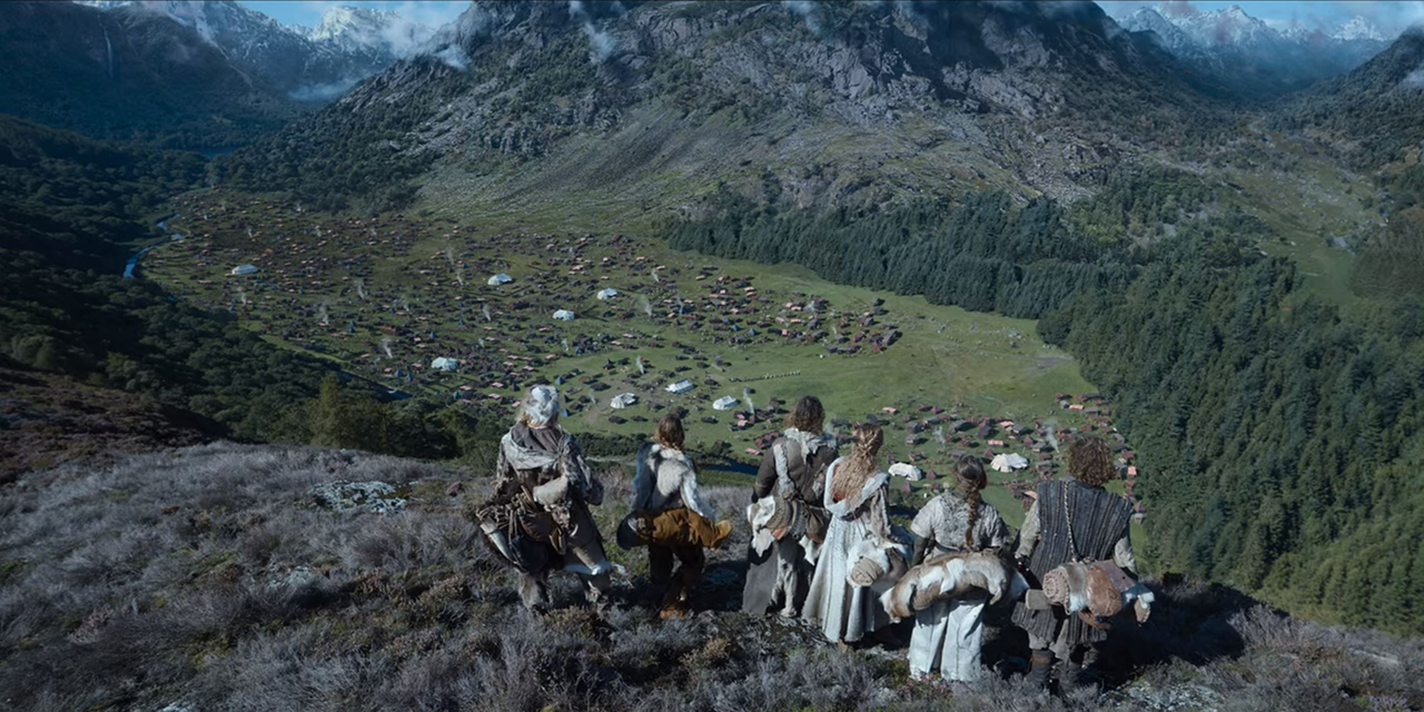 Ein Wikinger-Heer versammelt sich im Tal, um nach England zu ziehen