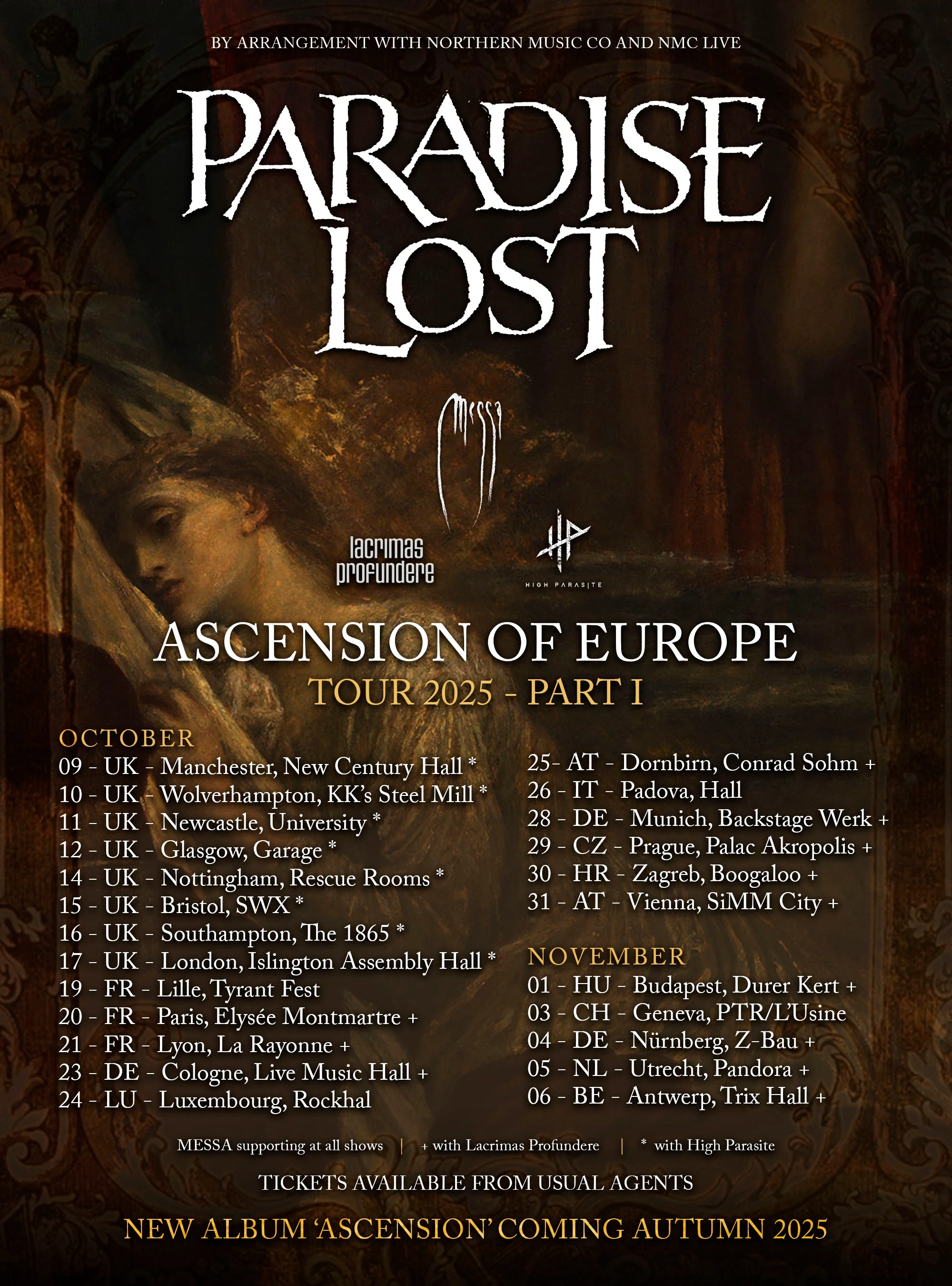 Auch 2026 wird Paradise Lost auf Tour sein