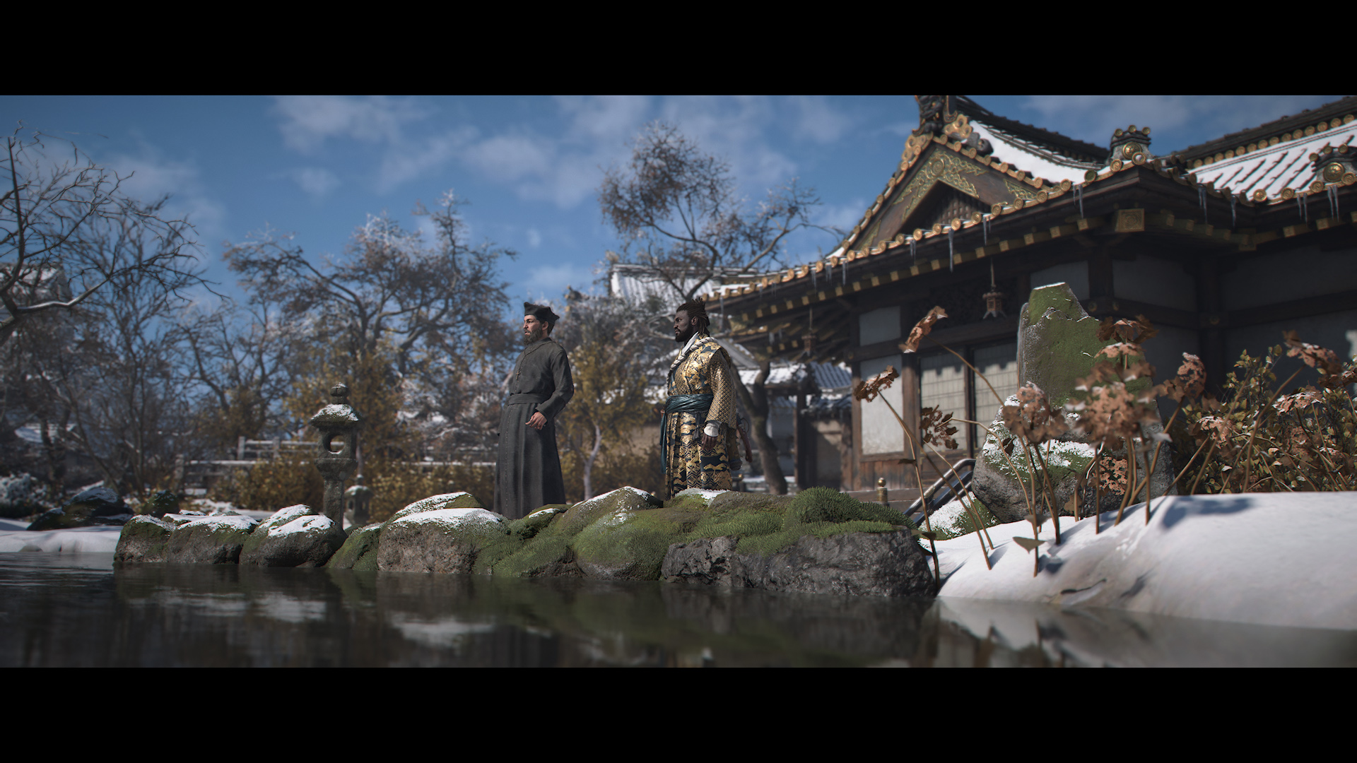 Yasuke trifft Missionare des Jesuitenordens