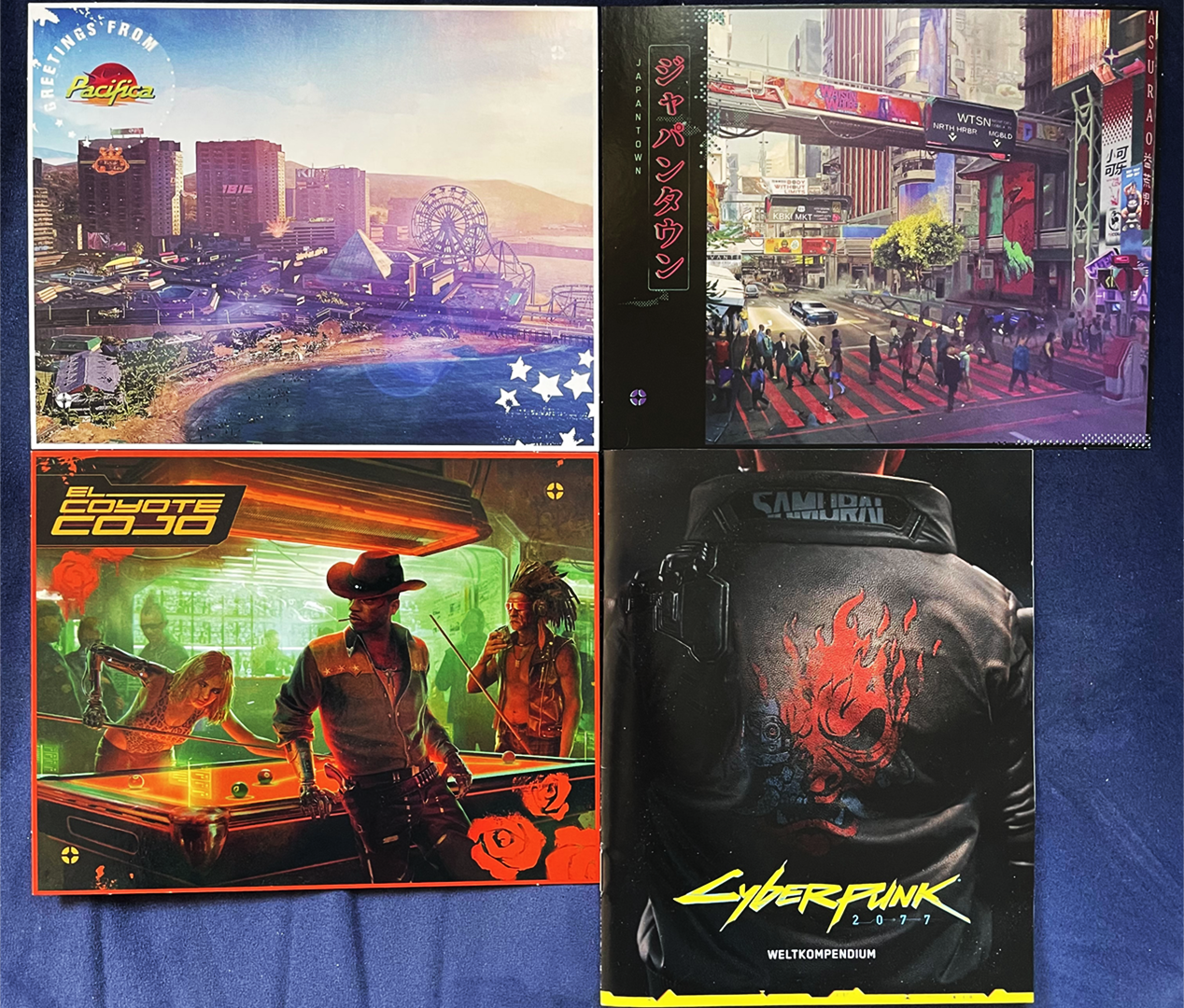 Postcards and World Compendium from Cyberpunk 2077